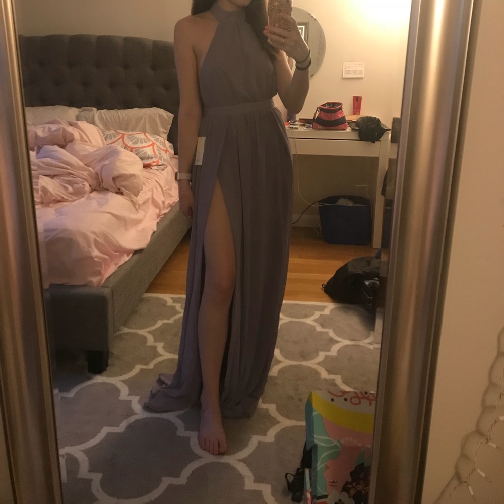Backless Lavender Gown